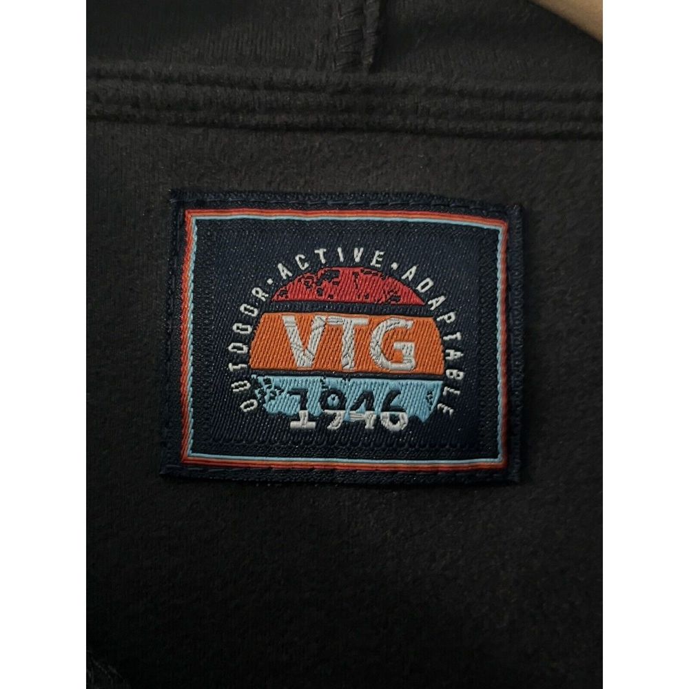 (SOLD)VTG 1946 Brand Shacket Mens Large Shirt Jacket Charcoal Gray Full Button - Picture 10 of 11